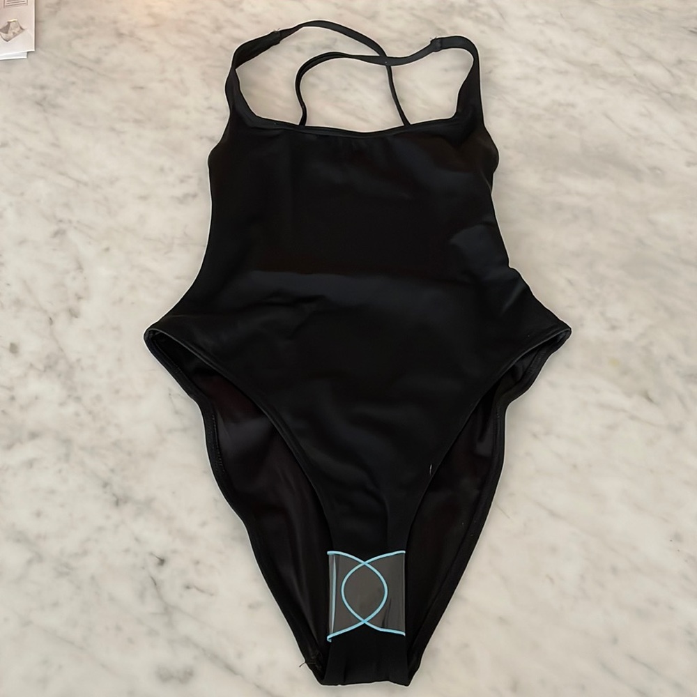 Collusion cross back one piece swimsuit